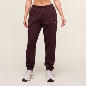 Gymshark Women's Plum Track Joggers SZ XS Waist 28" Stretch Waist Band